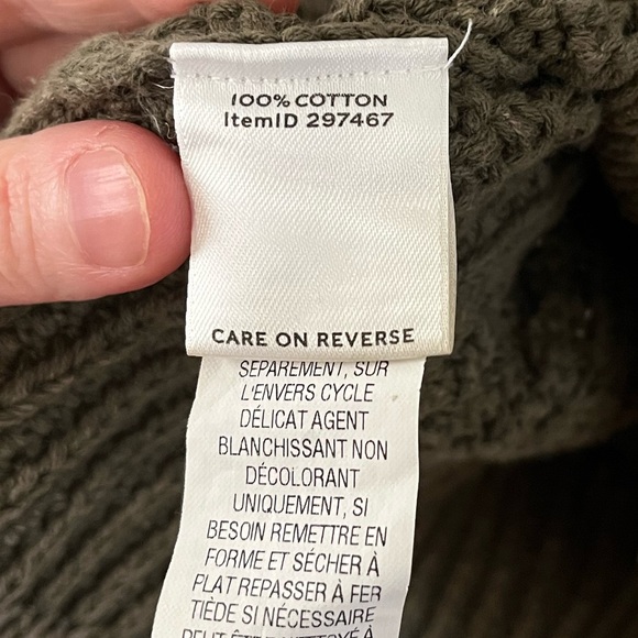 Green Cable Knit LL Bean Sweater - Picture 6 of 7